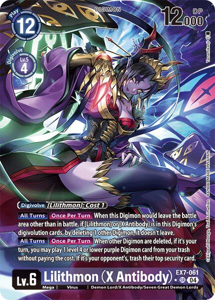 Lilithmon [EX7-061] (X Antibody) (Alternate Art) [Digimon LIBERATOR] | Tables and Towers