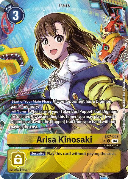 Arisa Kinosaki [EX7-063] (Alternate Art) [Digimon LIBERATOR] | Tables and Towers