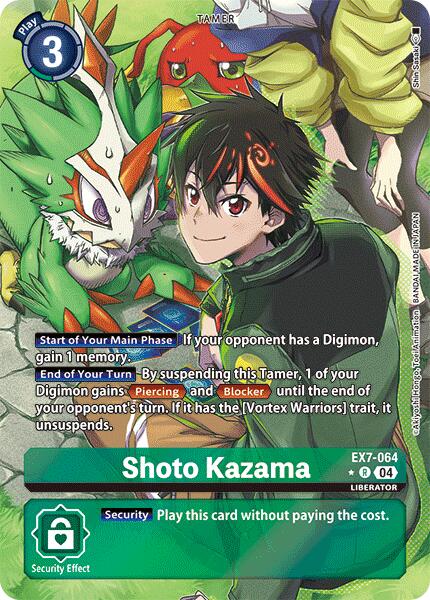 Shoto Kazama [EX7-064] (Alternate Art) [Digimon LIBERATOR] | Tables and Towers