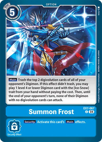 Summon Frost [EX7-067] [Digimon LIBERATOR] | Tables and Towers