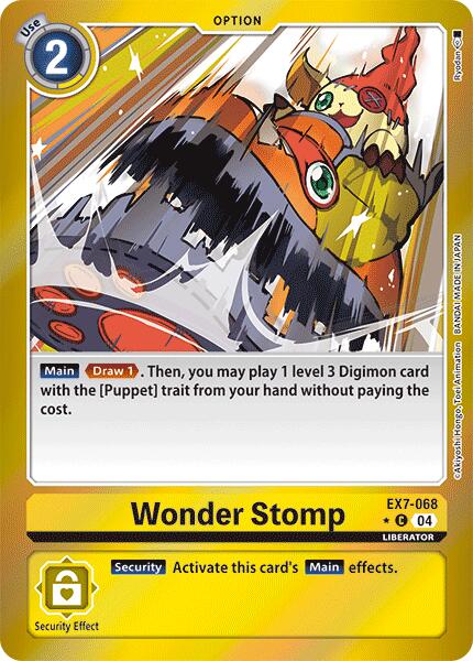 Wonder Stomp [EX7-068] (Foil) [Digimon LIBERATOR] | Tables and Towers