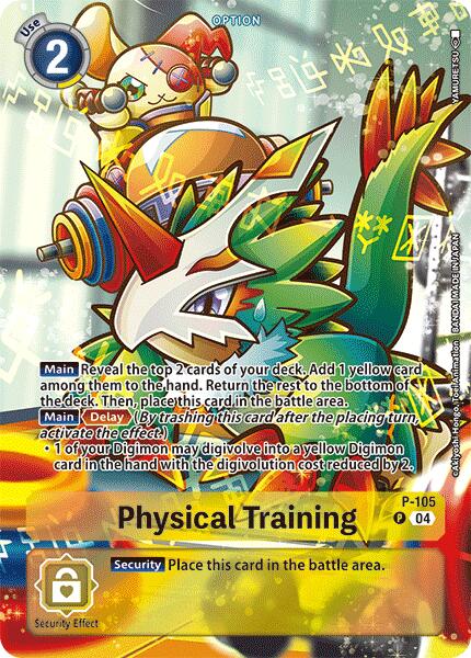 Physical Training [P-105] (Starter Deck 18 Exclusive) [Starter Deck: Guardian Vortex Promos] | Tables and Towers