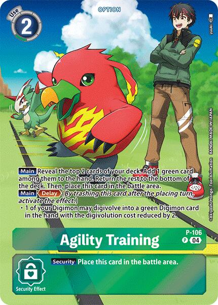 Agility Training [P-106] (Starter Deck 18 Exclusive) [Starter Deck: Guardian Vortex Promos] | Tables and Towers