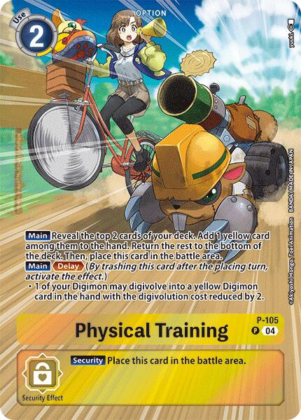 Physical Training [P-105] (Starter Deck 19 Exclusive) [Digimon Promotion Cards] | Tables and Towers