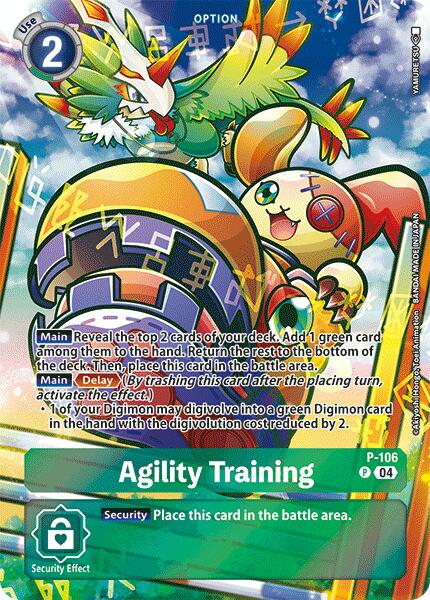 Agility Training [P-106] (Starter Deck 19 Exclusive) [Digimon Promotion Cards] | Tables and Towers