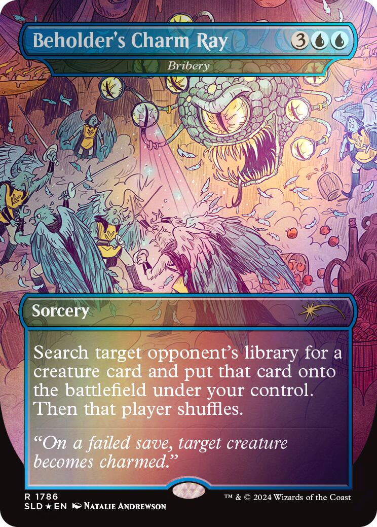 Beholder's Charm Ray - Bribery (Rainbow Foil) [Secret Lair Drop Series] | Tables and Towers