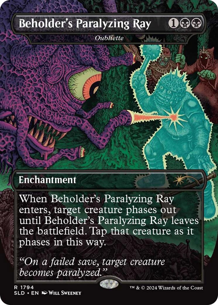 Beholder's Paralyzing Ray - Oubliette [Secret Lair Drop Series] | Tables and Towers