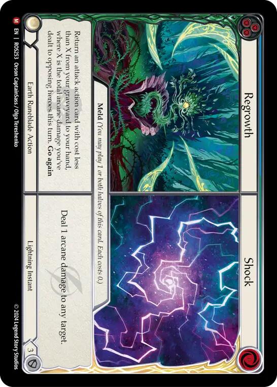 Regrowth // Shock [ROS253] (Rosetta)  Rainbow Foil | Tables and Towers