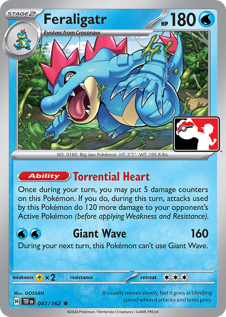 Feraligatr (041/162) [Prize Pack Series Five] | Tables and Towers