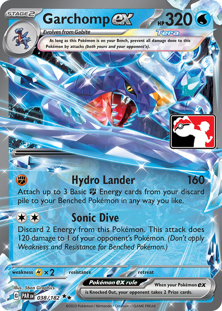 Garchomp ex (038/182) [Prize Pack Series Five] | Tables and Towers