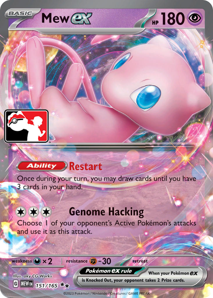 Mew ex (151/165) [Prize Pack Series Five] | Tables and Towers