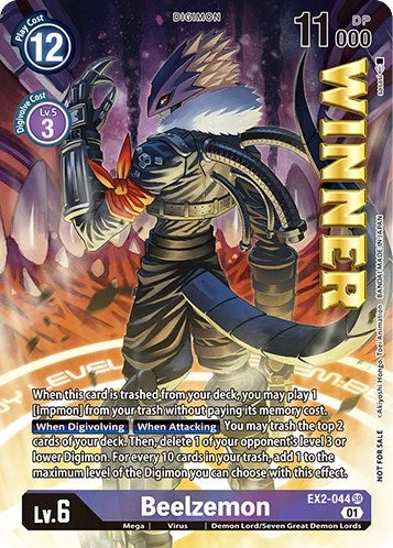 Beelzemon [EX2-044] (April 2023 Beelzemon Special) [Starter Deck: Beelzemon Advanced Deck Set Pre-Release Cards] | Tables and Towers