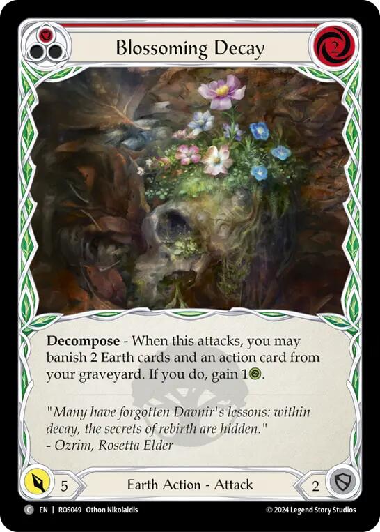 Blossoming Decay (Red) [ROS049] (Rosetta)  Rainbow Foil | Tables and Towers