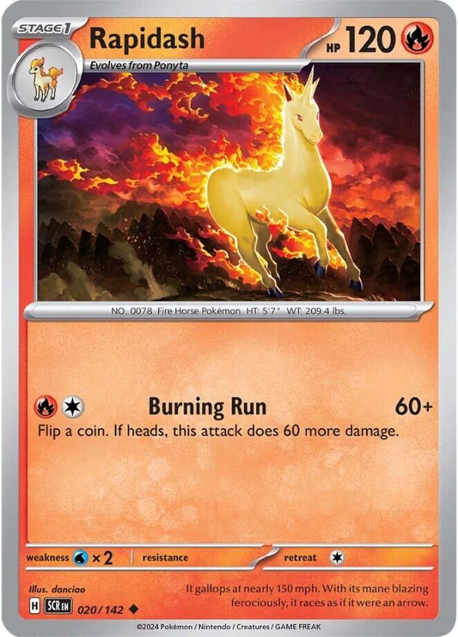 Rapidash (020/142) [Scarlet & Violet: Stellar Crown] | Tables and Towers