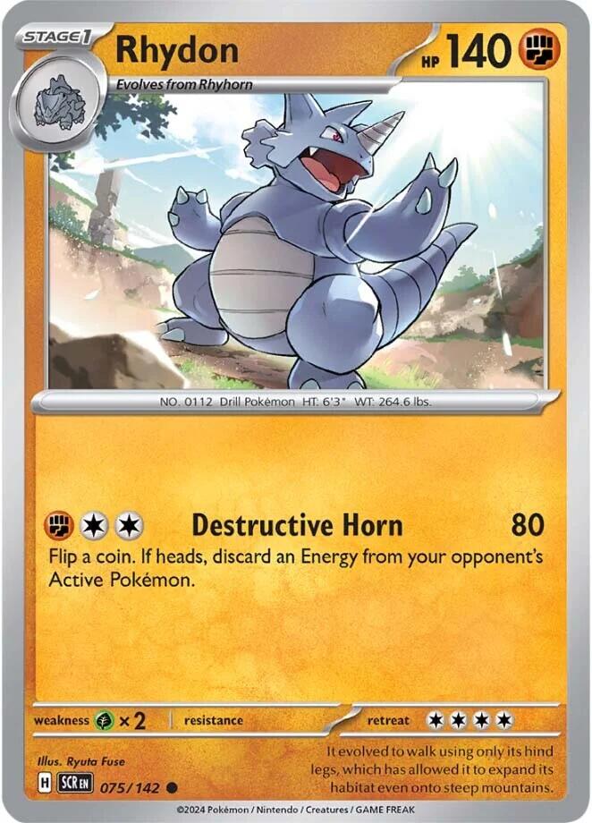 Rhydon (075/142) [Scarlet & Violet: Stellar Crown] | Tables and Towers