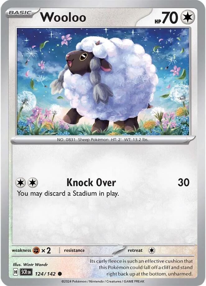 Wooloo (124/142) [Scarlet & Violet: Stellar Crown] | Tables and Towers