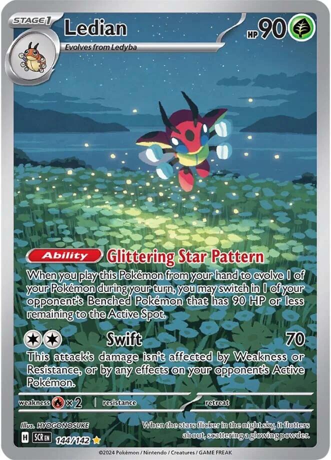 Ledian (144/142) [Scarlet & Violet: Stellar Crown] | Tables and Towers