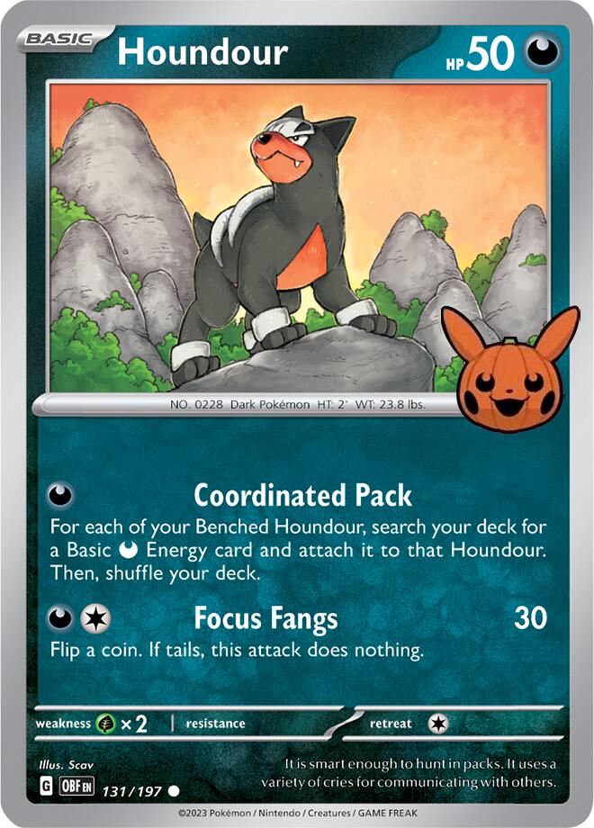 Houndour (131/197) [Trick or Trade 2024] | Tables and Towers