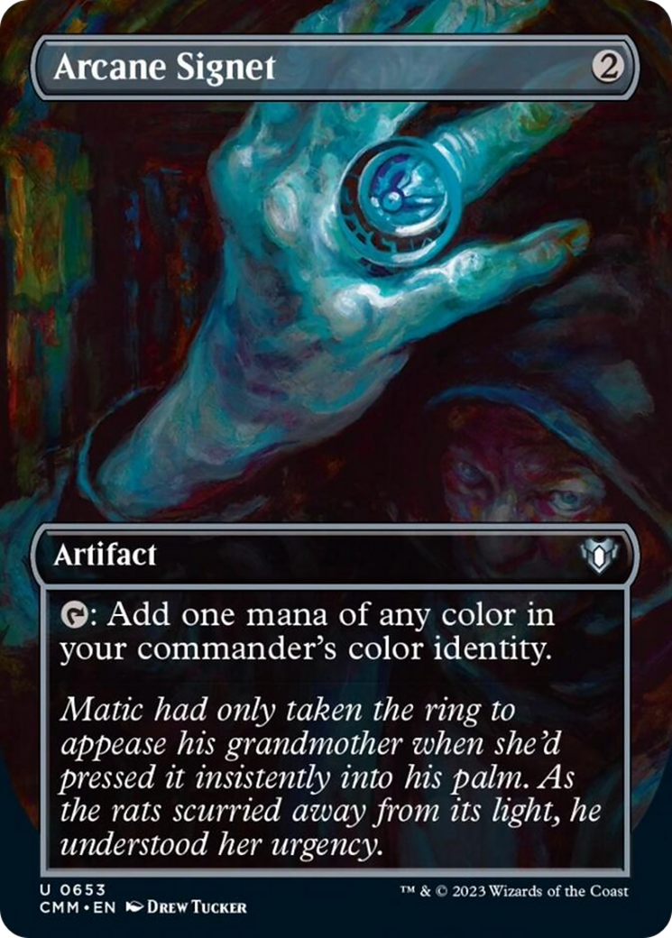 Arcane Signet (Borderless Alternate Art) [Commander Masters] | Tables and Towers