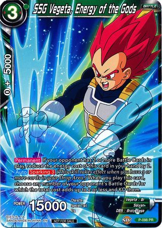 SSG Vegeta, Energy of the Gods (P-098) [Promotion Cards] | Tables and Towers