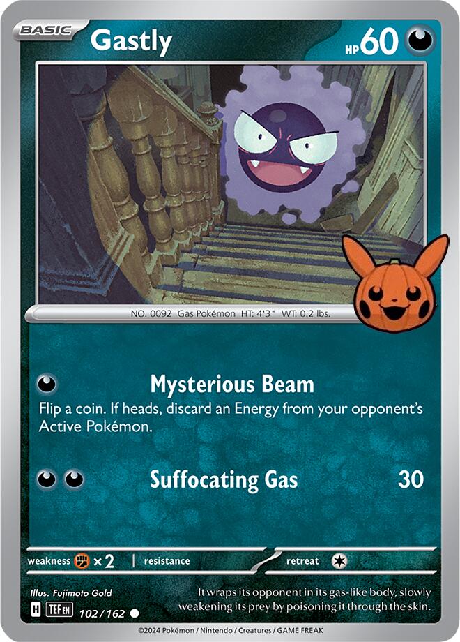 Gastly (102/162) [Trick or Trade 2024] | Tables and Towers