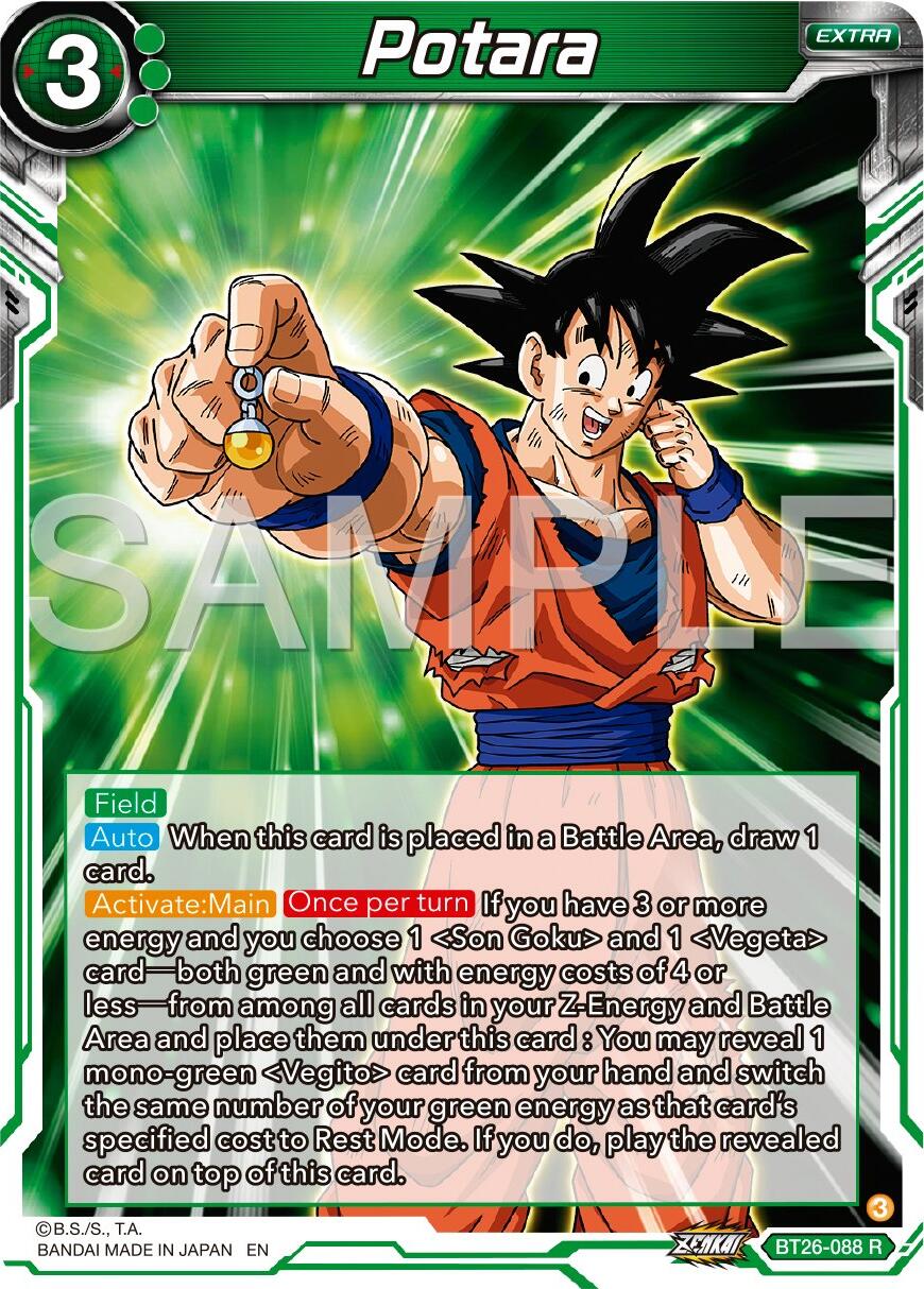 Potara (BT26-088) [Ultimate Advent] | Tables and Towers