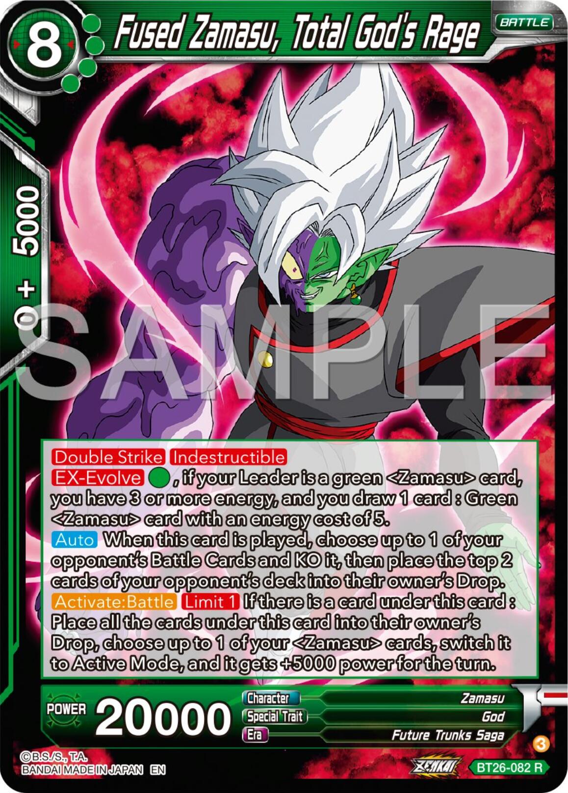 Fused Zamasu, Total God's Rage (BT26-082) [Ultimate Advent] | Tables and Towers