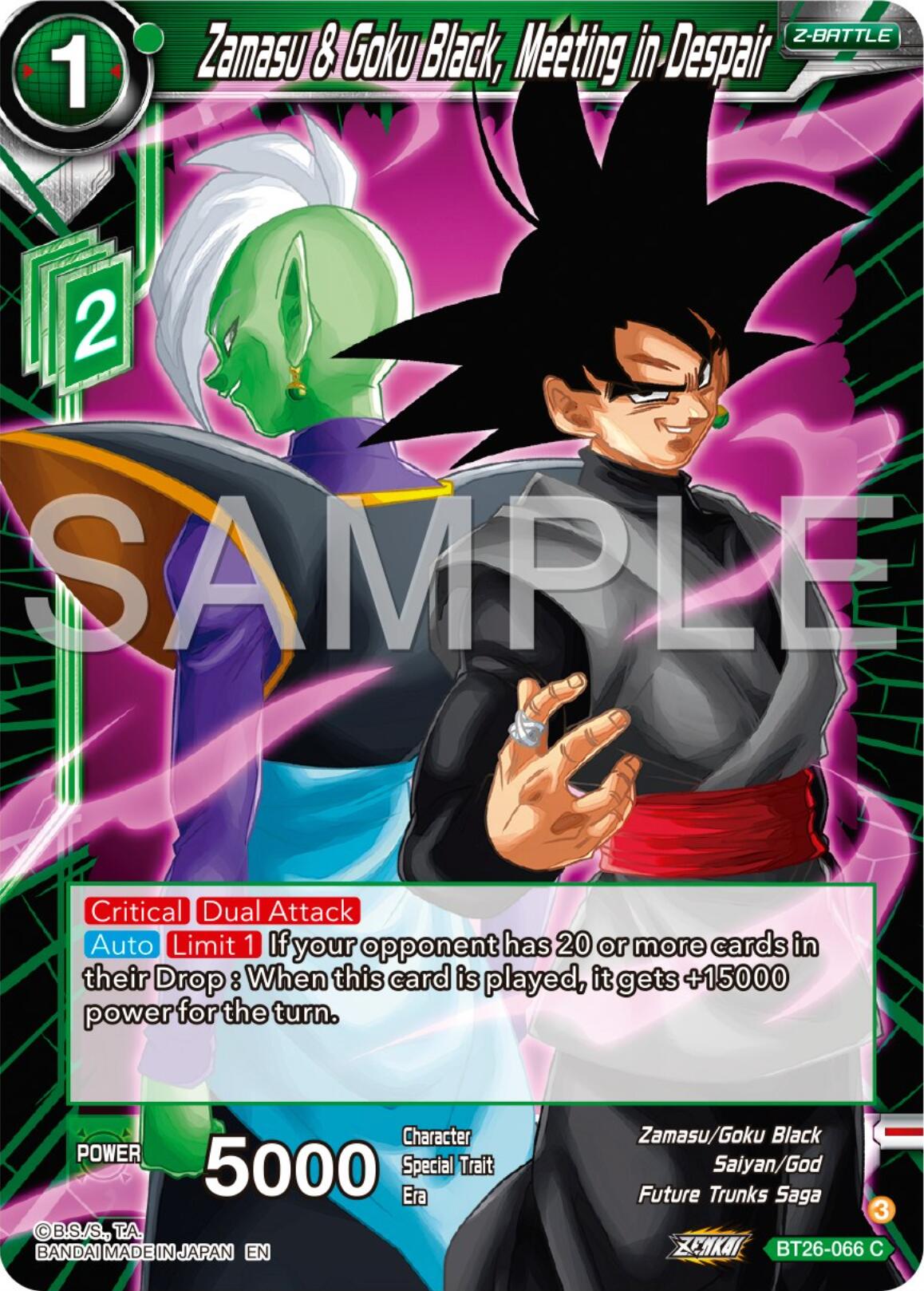 Zamasu & Goku Black, Meeting in Despair (BT26-066) [Ultimate Advent] | Tables and Towers