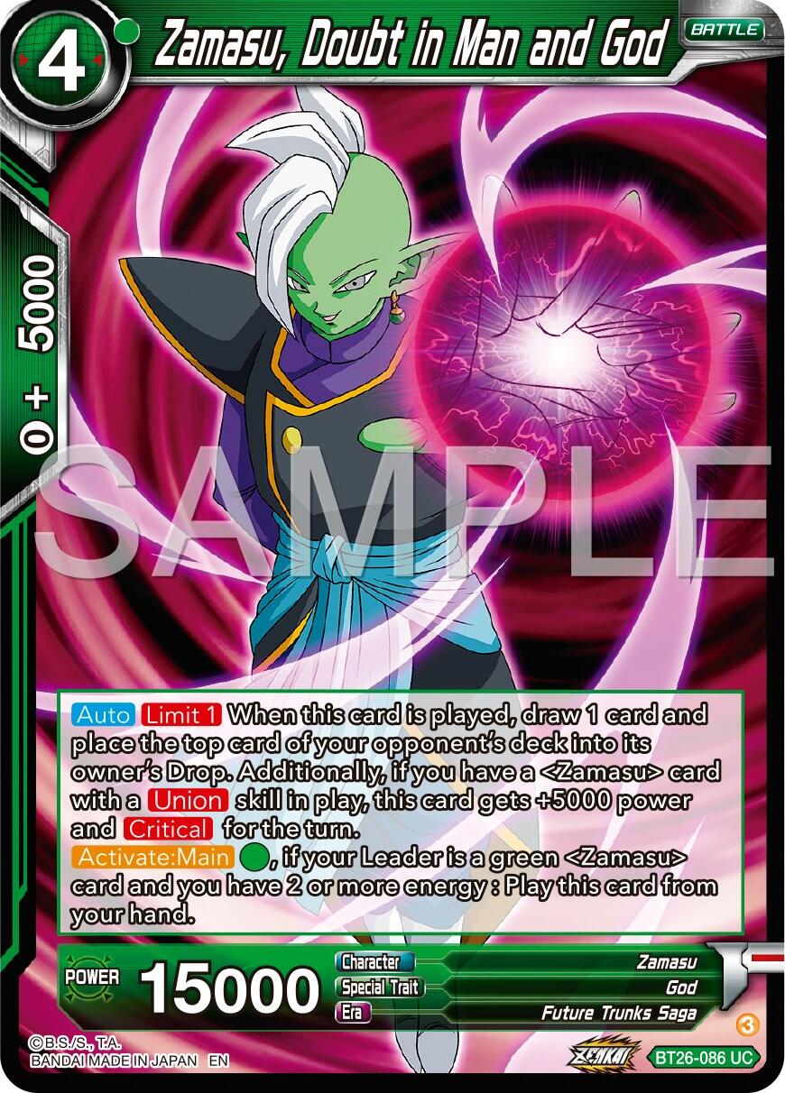 Zamasu, Doubt in Man and God (BT26-086) [Ultimate Advent] | Tables and Towers