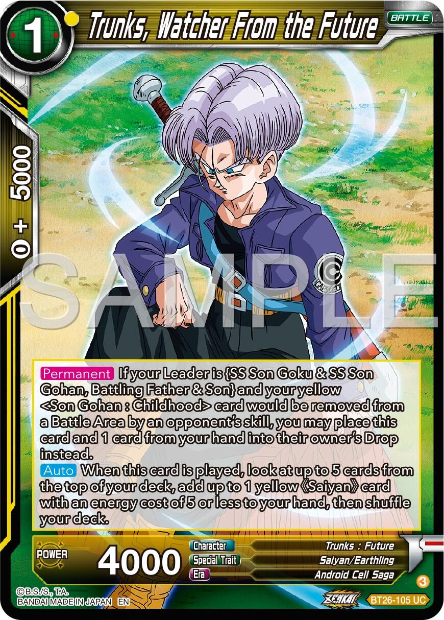 Trunks, Watcher From the Future (BT26-105) [Ultimate Advent] | Tables and Towers