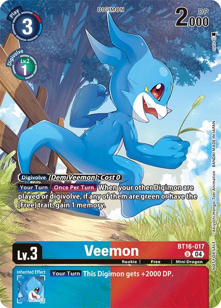 Veemon [BT16-017] (Legend Pack 2024) [Beginning Observer] | Tables and Towers