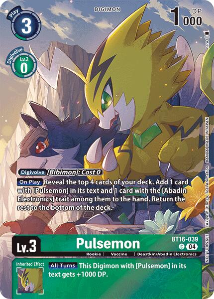 Pulsemon [BT16-039] (Legend Pack 2024) [Beginning Observer] | Tables and Towers