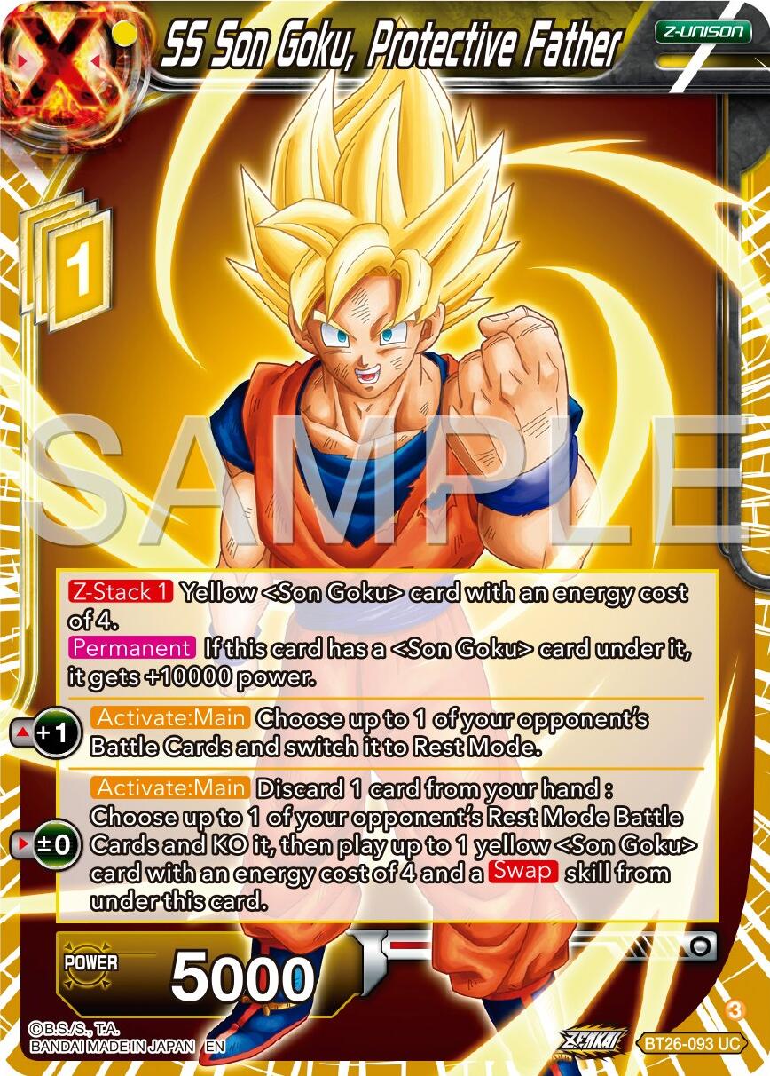 SS Son Goku, Protective Father (BT26-093) [Ultimate Advent] | Tables and Towers