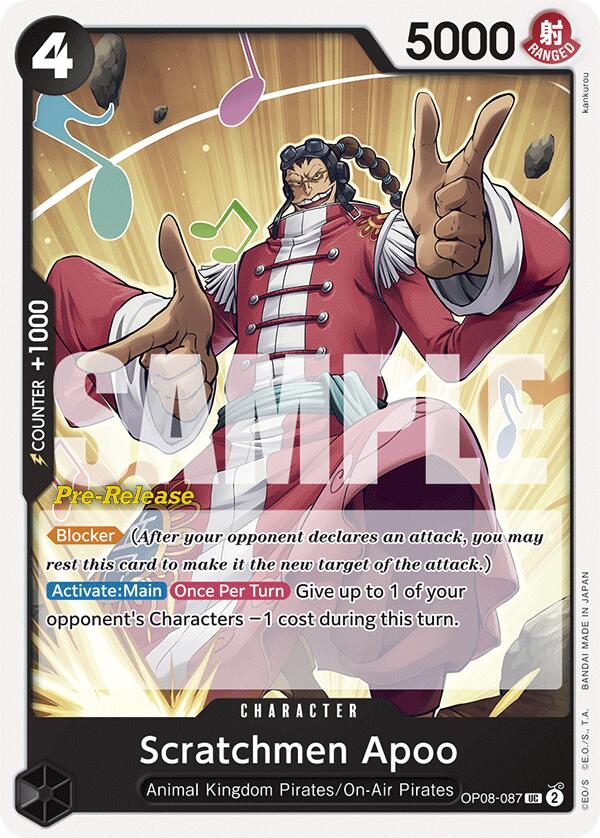 Scratchmen Apoo [Two Legends Pre-Release Cards] | Tables and Towers