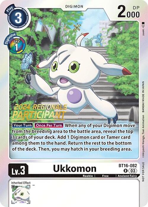 Ukkomon [BT16-082] (2024 Regionals Participant) [Beginning Observer] | Tables and Towers