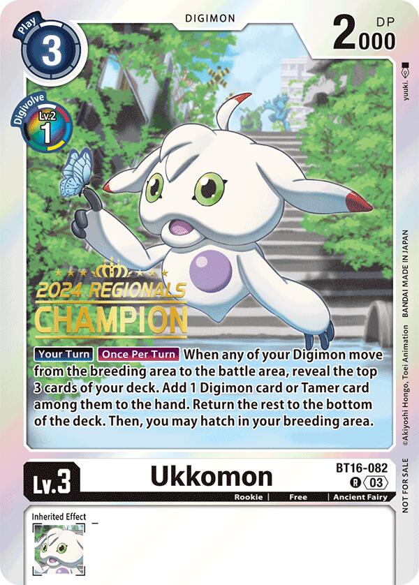 Ukkomon [BT16-082] (2024 Regionals Champion) [Beginning Observer] | Tables and Towers