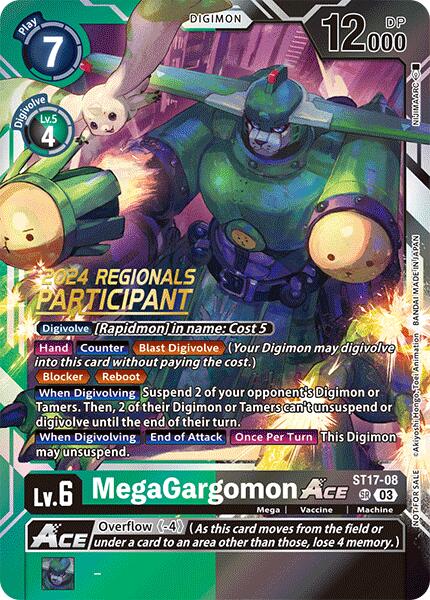 MegaGargomon ACE [ST17-08] (2024 Regionals Participant) [Starter Deck: Double Typhoon Advanced Deck Set] | Tables and Towers