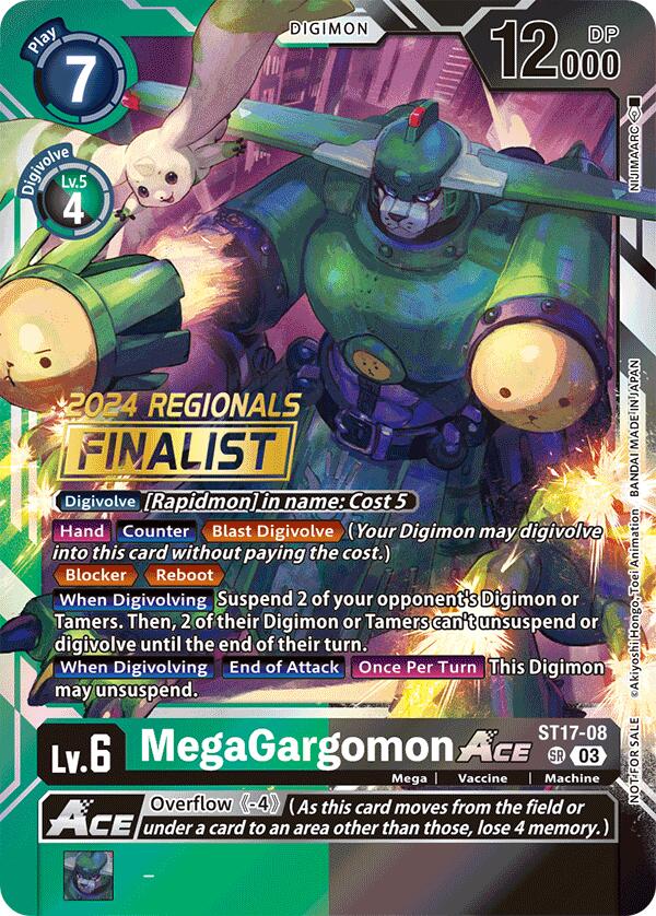 MegaGargomon ACE [ST17-08] (2024 Regionals Finalist) [Starter Deck: Double Typhoon Advanced Deck Set] | Tables and Towers