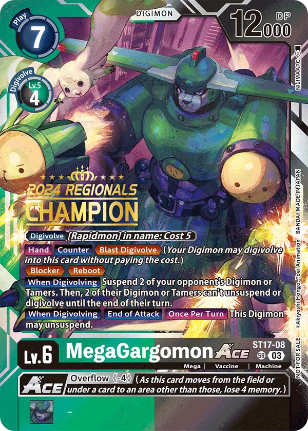 MegaGargomon ACE [ST17-08] (2024 Regionals Champion) [Starter Deck: Double Typhoon Advanced Deck Set] | Tables and Towers