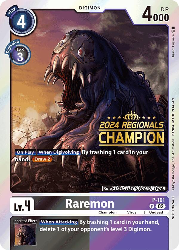 Raremon [P-101] - P-101 (2024 Regionals Champion) [Digimon Promotion Cards] | Tables and Towers