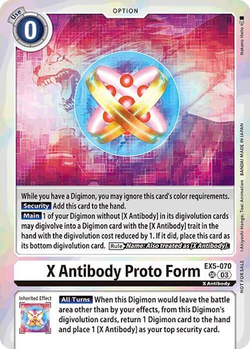 X Antibody Proto Form [EX5-070] (Event Pack 7) [Animal Colosseum] | Tables and Towers