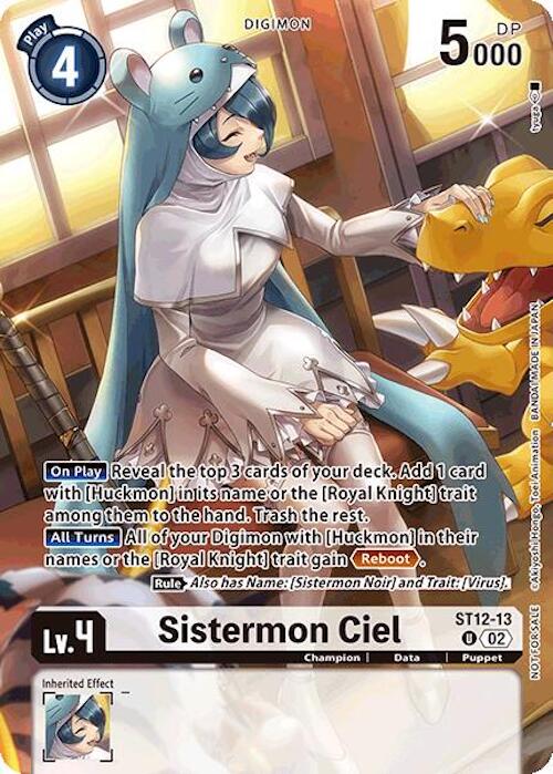 Sistermon Ciel [ST12-13] (Event Pack 7) [Starter Deck: Jesmon] | Tables and Towers