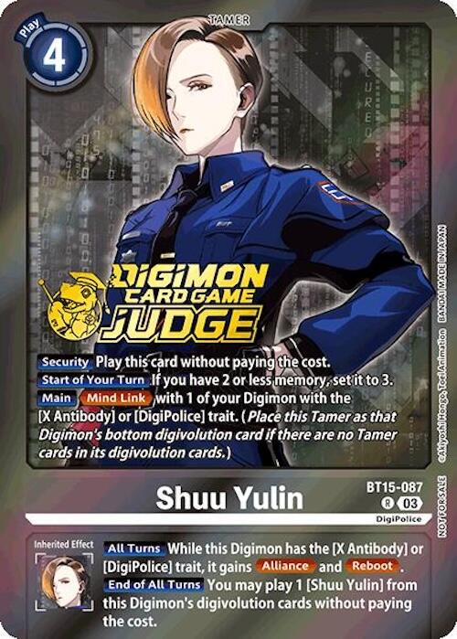 Shuu Yulin [BT15-087] (Judge Pack 6) [Exceed Apocalypse] | Tables and Towers