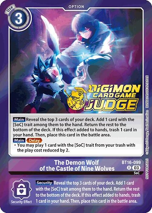 The Demon Wolf of the Castle of Nine Wolves [BT16-099] (Judge Pack 6) [Beginning Observer] | Tables and Towers