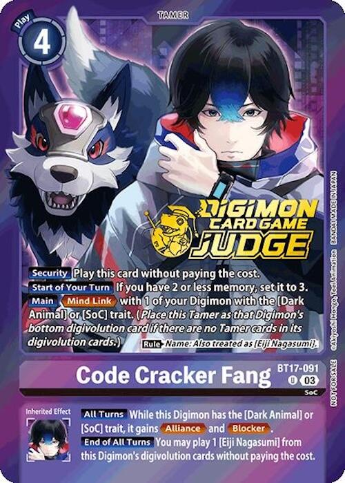 Code Cracker Fang [BT17-091] (Judge Pack 6) [Secret Crisis] | Tables and Towers