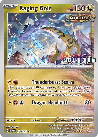 Raging Bolt (111/142) (Cosmo Holo - Best Buy Exclusive) [Miscellaneous Cards] | Tables and Towers