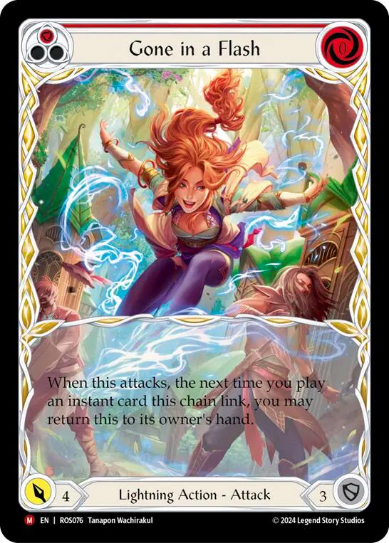 Gone in a Flash (Extended Art) [ROS076] (Rosetta)  Rainbow Foil | Tables and Towers