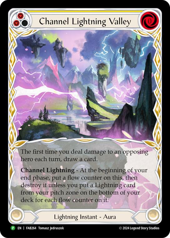 Channel Lightning Valley [FAB264] (Promo)  Cold Foil | Tables and Towers