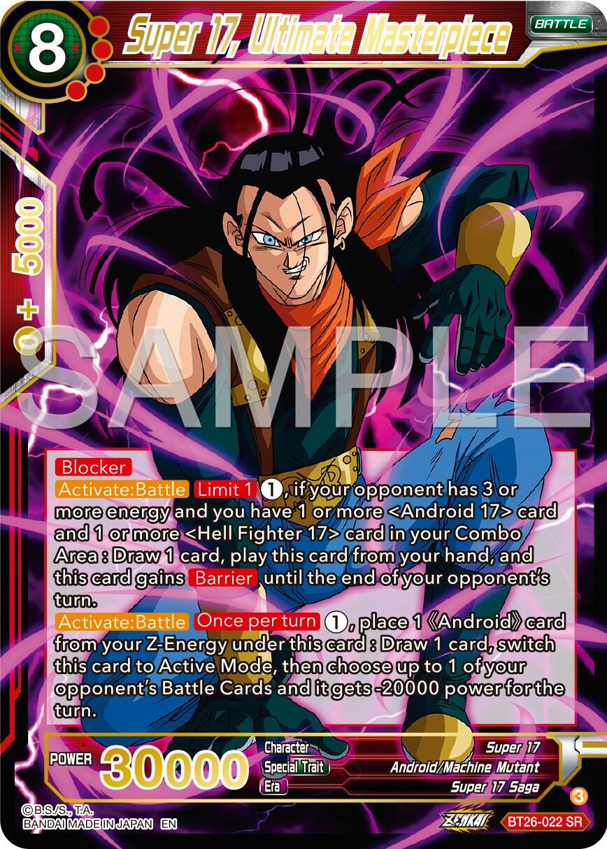 Super 17, Ultimate Masterpiece (BT26-022) [Ultimate Advent] | Tables and Towers