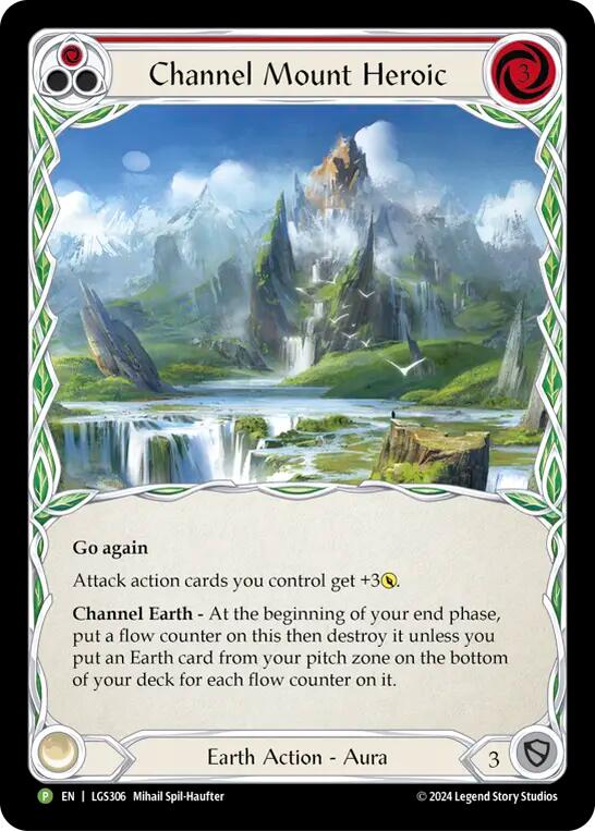 Channel Mount Heroic [LGS306] (Promo)  Cold Foil | Tables and Towers